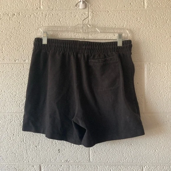 FINAL PRICE Athletic Works Black Drawstring Sweat Shorts M - Picture 3 of 5
